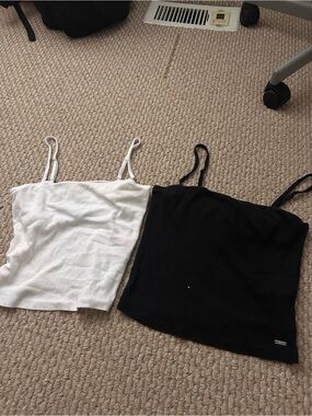 Hollister Spaghetti Strap Tank Duo - Black & White